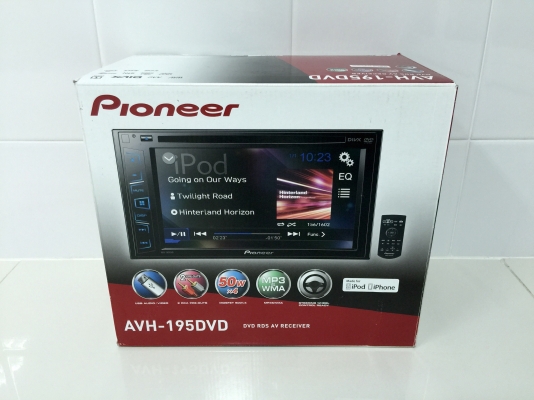 ขายวิทยุจอ 2 DIN PIONEER รุ่น AVH-195DVD ปี 2017