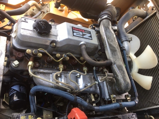 ขายรถโฟลคลิฟท์ TOYOTA 7FD25 ดีเซล เกียร์คลัตช์ , เสายกสูง 5 เมตร , เครื่องยนต์ดีเซล 2Z ,งาปรับคว่ำหงาย , รถนำเข้าแท้จากญี่ปุ่น 100\% ( รถไม่เคยใช้งานในเมืองไทย นำเข้าจากญี่ปุ่น )