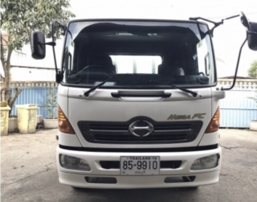 HINO FD3J เครื่อง JO8C 220 แรงม้า หัวมีแค็บ กระบะเหล็กต่อใหม่ ยาว 6.10 เมตร รถสวยพร้อมใช้งาน ติดต่อ 090-9919333,087-0969823