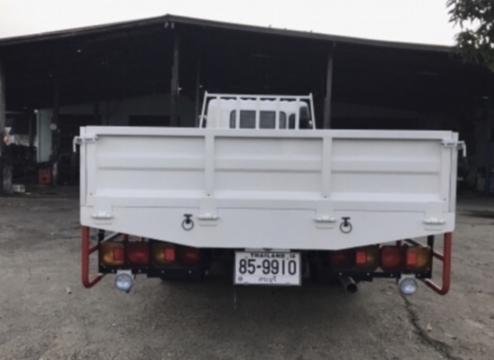 HINO FD3J เครื่อง JO8C 220 แรงม้า หัวมีแค็บ กระบะเหล็กต่อใหม่ ยาว 6.10 เมตร รถสวยพร้อมใช้งาน ติดต่อ 090-9919333,087-0969823