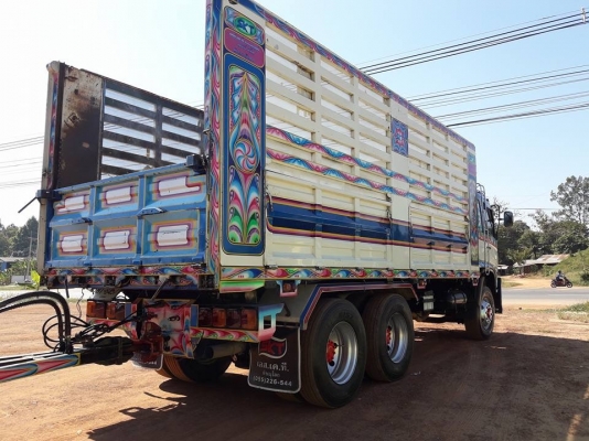 Hino 344 แรง ปี 55 เฟืองเร็ว รถพ่วงแม่ลูกกระบะดัมพ์เหล็อคอกเกษตร ลูก 3 เพลาแท้ ยาว 7 เมตร บรรทุกได้ 30 ตัน ทะเบียนพร้อม