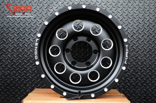 ล้อแม็กซ์ LENSO MAX6 ขอบ16 สีดำด้าน ราคาวงละ 4,500 บาท