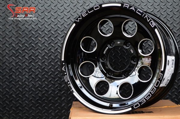 ล้อแม็กซ์ WELD DEVEL ขอบ16 นิ้ว สีดำคลิบเงิน ราคาวงละ 5,000 บาท