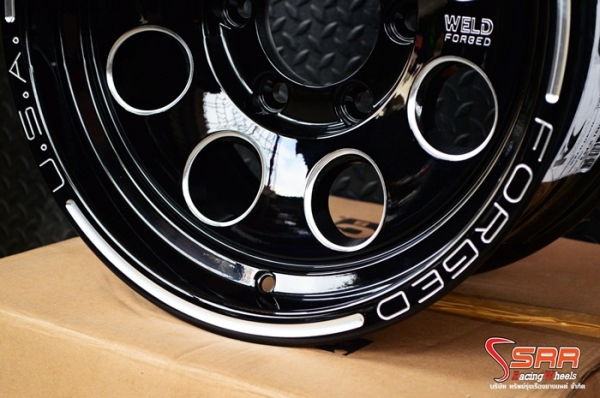 ล้อแม็กซ์ WELD DEVEL ขอบ16 นิ้ว สีดำคลิบเงิน ราคาวงละ 5,000 บาท