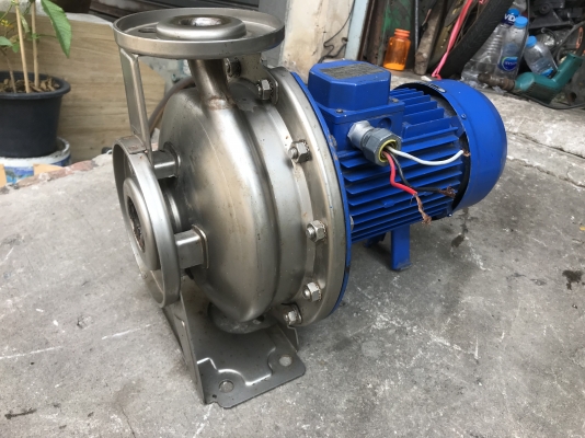 ขายปั้มน้ำหอยโข่งหัวสแตนเลส Ebara 4HP. 380V รุ่นใบพัดใหญ่ส่งน้ำไกล ขนาดเข้า 2นิ้ว ออก 1.2นิ้ว สภาพสวยเดิมๆ พร้อมใช้งาน