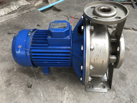 ขายปั้มน้ำหอยโข่งหัวสแตนเลส Ebara 4HP. 380V รุ่นใบพัดใหญ่ส่งน้ำไกล ขนาดเข้า 2นิ้ว ออก 1.2นิ้ว สภาพสวยเดิมๆ พร้อมใช้งาน