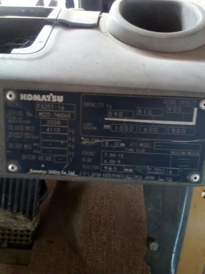 ขายรถยกโฟร์คลิฟต์Komatsu ขนาด2.5ตันรุ่น16เครื่องเบ็นซิน+แก๊สเกียร์ออโต สภาพพร้อมใช้งานเอกสารซื้อขาย ขายรถยกโฟร์คลิฟต์Komatsu ขนาด2.5ตันรุ่น16เครื่องเบ็นซิน+แก๊สเกียร์ออโต สภาพพร้อมใช้งานเอกสารซื้อขาย