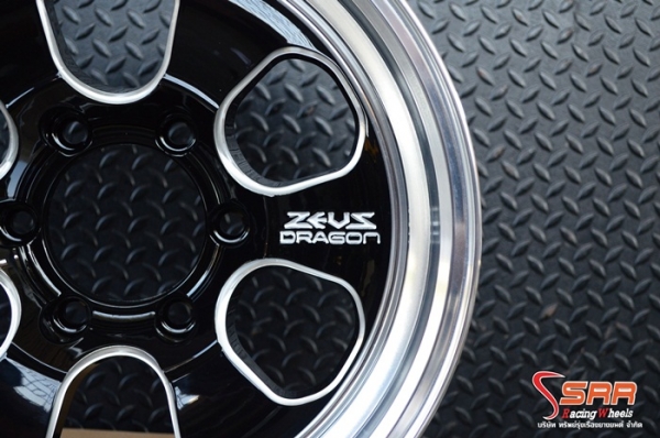 ล้อแม็กซ์ ZEUS-DRAGON Z14 ขอบ16 นิ้ว สีดำคลิบเงาขอบเงา วงละ 4,500 บาท
