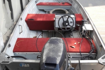 ขาย เรือปิเนียม DURO BOAT 14 ฟุต กว้าง 160 cm. สูง 50 cm.พร้อมเครื่อง EVINRUDE 30 hp ราคา 85,000 ขาย เรือปิเนียม DURO BOAT 14 ฟุต กว้าง 160 cm. สูง 50 cm.พร้อมเครื่อง EVINRUDE 30 hp ราคา 85,000