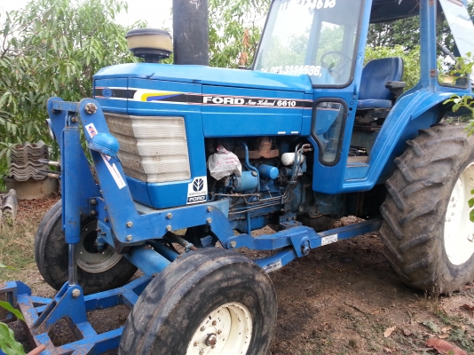 รถไถฟอร์ด 6710  เครื่องแน่น เสื้อลาย เกียร์ข้าง พร้อมใบมีดหน้า ผานหลัง 7สวยมาก