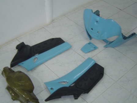 ชุูดสี นูโวตัวเก่า สีฟ้า สภาพสวย