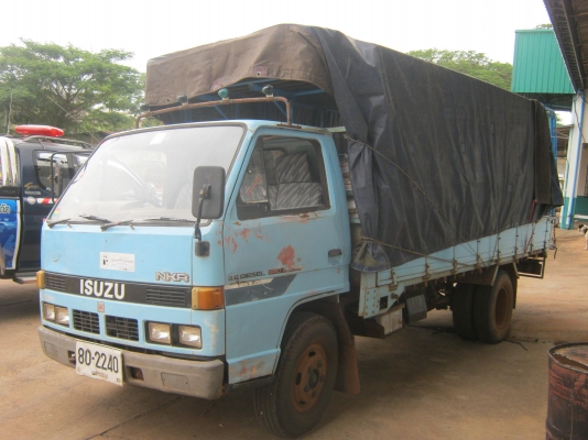 ISUZU NKR110 4BE1 ห้างแท้หูช้างครบปี32 เกียร์ยาวยกหัวได้ รถสภาพเดิมบาง