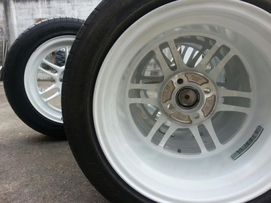 ล้อ15RPF1 หน้า7ออฟ41 หลัง8ออฟ35 + ยาง FALKEN 195/55/15 ปี11