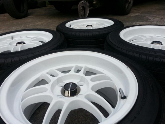 ล้อ15RPF1 หน้า7ออฟ41 หลัง8ออฟ35 + ยาง FALKEN 195/55/15 ปี11