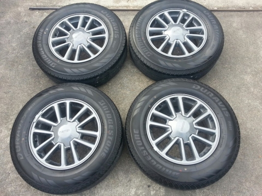 ล้อ16รมดำIsuzu D-Max X-Series +ยาง Bridgestone 215/70/16 ปี13