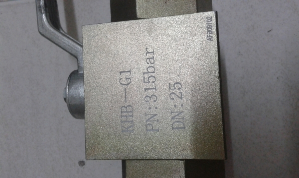 วาล์วแรงดัน 315 บาร์ 1 นิ้ว