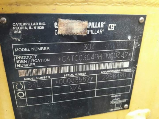 ขายจ้า..CATERPILAR 304CCR  เก่านอกแท้ สภาพสวย  เดิมๆๆ  4,XXX  ชั่วโมง  เครื่องปั๊มดี   พร้อมใช้  โทร  089-3818694  ดวงนภา