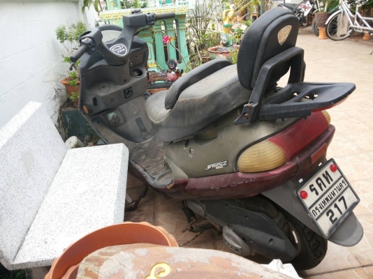 JRD SCOOTER เก่าเก็บ วิ่ง 6 พันโล ทะเบียนพร้อม ขาดเกิน 3 ปี  รถจอดนาน สตาร์ทไม่ติด