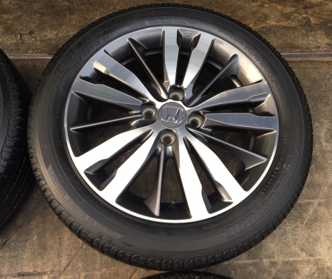 ล้อแม็ก Honda Jazz GK ตัวท๊อป ขอบ16 พร้อมยาง Bridgestone 185-55-16 ปลายปี 14 แม็กสวย ดอกหนา