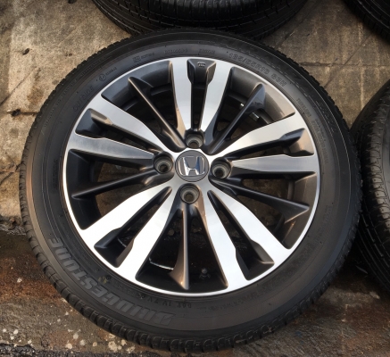 ล้อแม็ก Honda Jazz GK ตัวท๊อป ขอบ16 พร้อมยาง Bridgestone 185-55-16 ปลายปี 14 แม็กสวย ดอกหนา