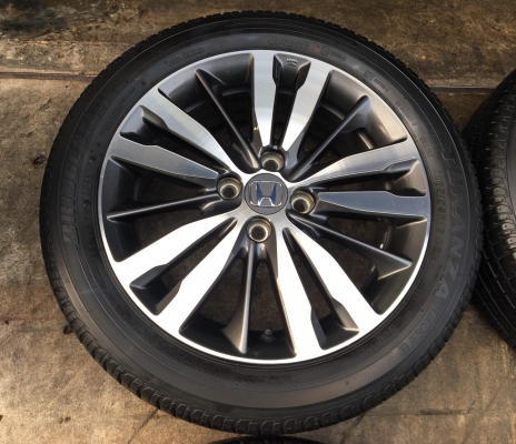 ล้อแม็ก Honda Jazz GK ตัวท๊อป ขอบ16 พร้อมยาง Bridgestone 185-55-16 ปลายปี 14 แม็กสวย ดอกหนา