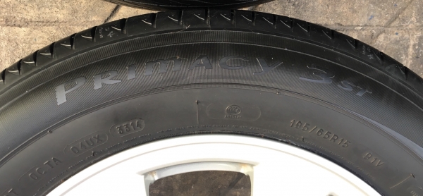 ล้อแม็ก Honda Civic FB ขอบ15 พร้อมยาง Michelin 195-65-15 ปลายปี 14