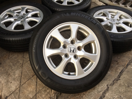 ล้อแม็ก Honda Civic FB ขอบ15 พร้อมยาง Michelin 195-65-15 ปลายปี 14