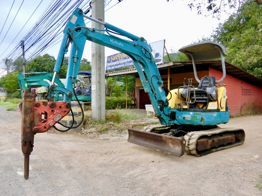 KUBOTA U30-3 มีหัวแย๊ก<มีVDOให้ชม>รถเก่านอกมีเอกสาร☎️ติดต่อ 085-5632278 (ราคาต่อรองได้)