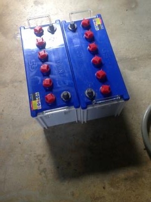 ขายแบตเตอรี่ GS N100 100 Ah อายุ 4 เดือน เหมา 2 ลูก ราคา 3,600 บาท