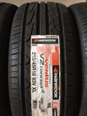 ขายยางใหม่ HANKOOK VENTUS V2 215-45-18 ปี15 ชุดละ 7,900 บาท ขายยางใหม่ HANKOOK VENTUS V2 215-45-18 ปี15 ชุดละ 7,900 บาท
