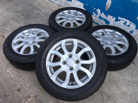 ล้อแม็ก Honda Brio Amaze ขอบ 14 พร้อมยาง 175-65-14 Dunlop ปี 14
