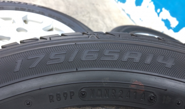 ล้อแม็ก Honda Brio Amaze ขอบ 14 พร้อมยาง 175-65-14 Dunlop ปี 14