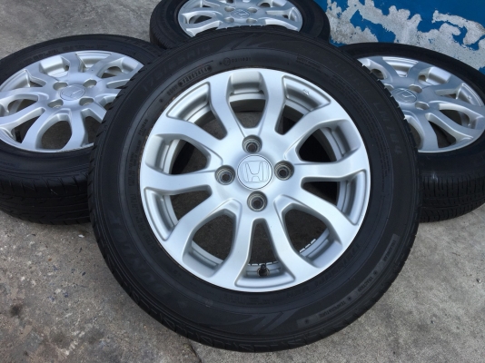 ล้อแม็ก Honda Brio Amaze ขอบ 14 พร้อมยาง 175-65-14 Dunlop ปี 14