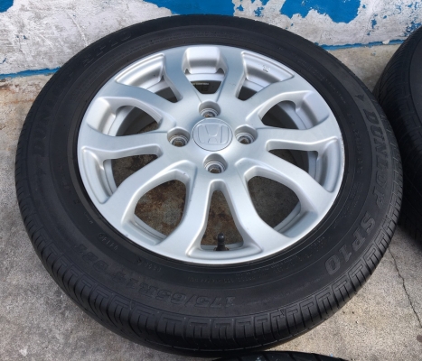 ล้อแม็ก Honda Brio Amaze ขอบ 14 พร้อมยาง 175-65-14 Dunlop ปี 14