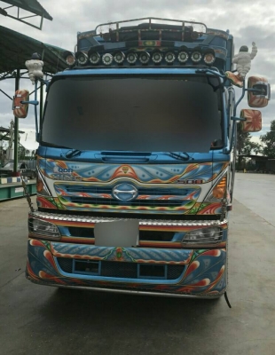 พ่วง 22 ล้อ ฮีโน่ FM2P 380แรง ปี56 ไมล์280,000 กม.กระบะมิเนียม-ดั้ม อู่ ส.สมบัติ พร้อมใช้ ราคา 2.73 