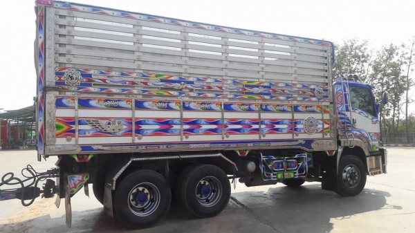 ISUZU FXZ DECA 360 DT ปี 57 แม่ลูกดัมพ์เกษตรพืชไร่ กระบะมิเนียมอู่.โชคชัย ไมล์35x,xxx กม. รถโรงสีวิ่งข้าว พื้นกะบะสวยไม่มีบุบ เฟืองช้า ภาษี พรบ.เต็มหมดก.ย 61 เอกสารเล่มพร้อมโอน แม่ลูกใส่ของได้28.10ตัน