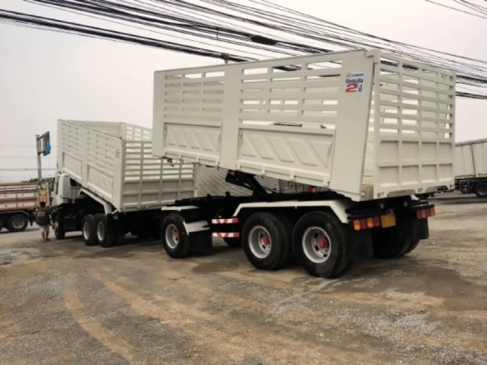 Hino FM1J เครื่อง JO8C turbo 260 แรง ปี 47 แม่ลูกดัมพ์สามมิตร 3 เพลา พร้อมใช้งาน