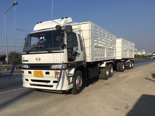 Hino FM1J เครื่อง JO8C turbo 260 แรง ปี 47 แม่ลูกดัมพ์สามมิตร 3 เพลา พร้อมใช้งาน