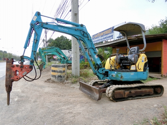 KUBOTA U30-3 มีหัวแย๊ก<มีVDOให้ชม>รถเก่านอกมีเอกสาร☎️ติดต่อ 085-5632278 (ราคาต่อรองได้)