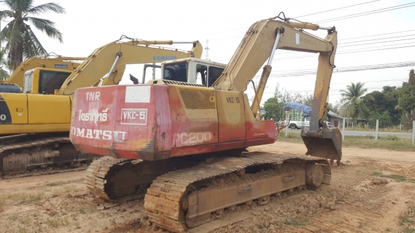 ขาย แบคโฮ KOMATSU PC200-5 คอนโทรลสั้น รถพร้อมใช้งาน เอกสารใบซื้อขาย