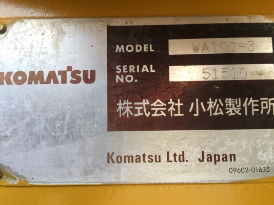 ขาย KOMATSU WA100-3 นำเข้าจากญี่ปุ่น โทร.090-986-2521 อ๊อบ ขาย KOMATSU WA100-3 นำเข้าจากญี่ปุ่น โทร.090-986-2521 อ๊อบ