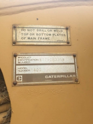 CAT 140G S/N 8335