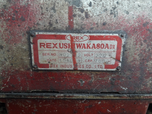 ขาย !! เครื่องต๊าปเกลียว.REX.รุ่น80A. ขาย !! เครื่องต๊าปเกลียว.REX.รุ่น80A.