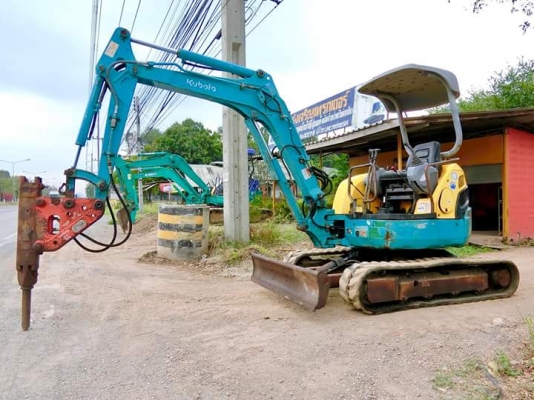 ขายรถขุด ยี่ห้อ: KUBOTA แบบ: U30-3  ราคา 470,000 บาท (ต่อรองได้คะ)   (บุ้งกี๋พร้อมหัวกระแทกNPK)  รถเก่านอกแท้ มีเอกสารใบอินวอย  รถไม่เคยผ่านการใช้งานในไทย100\%  รถ2075ชม. ปั้มนิ้ว คอนโทนสั้น รถพร้อมลงงาน สนใจติดต่อ โทร : 099-907-9273 กิ๊ฟ กมลชนก   โทร : 09