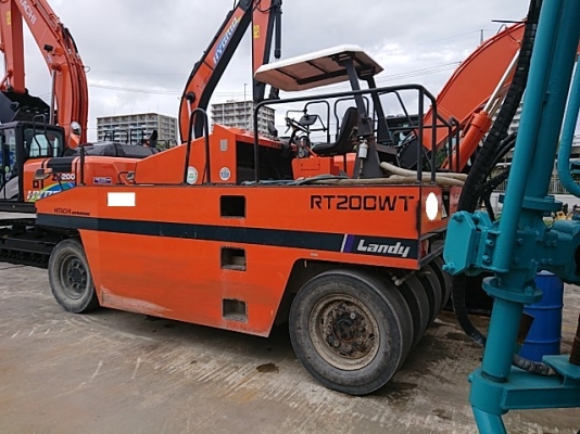 รถบดล้อยาง 7 ล้อ HITACHI RT200WT-C # 8AFP043136 มือสองญี่ปุ่น รถบดล้อยาง 7 ล้อ HITACHI RT200WT-C # 8AFP043136 มือสองญี่ปุ่น