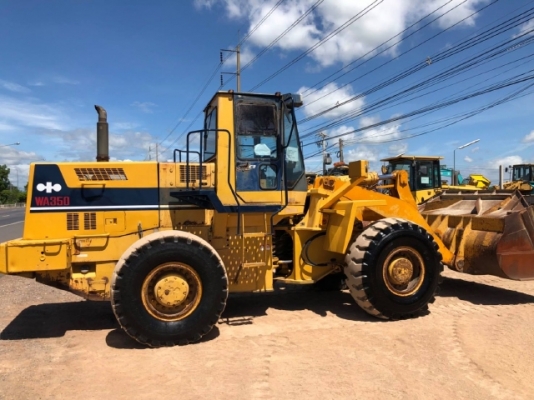 ขายรถตักล้อยาง KOMATSU WA350-1 รถนอกนำเข้าเองจากญี่ปุ่น สภาพสวยพร้อมใช้งาน มีVDOการทำงานครับ