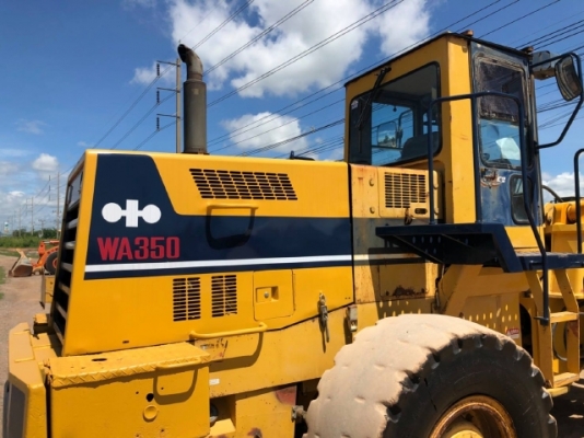 ขายรถตักล้อยาง KOMATSU WA350-1 รถนอกนำเข้าเองจากญี่ปุ่น สภาพสวยพร้อมใช้งาน มีVDOการทำงานครับ