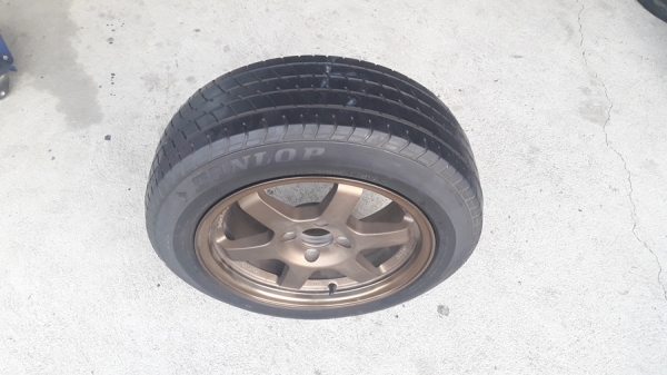 ล้อTE37 ขอบ15 4รู100 ยาง185/60/15 ปี14  4 ล้อ