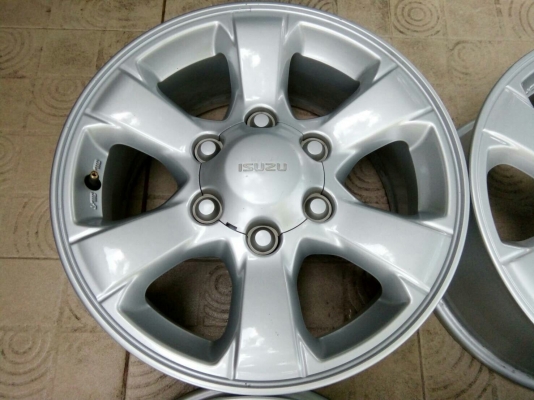 ล้อแม้กอีซูซุ ขอบ16 6รู ถอดป้ายแดง 4วง ล้อแม้กอีซูซุ ขอบ16 6รู ถอดป้ายแดง 4วง