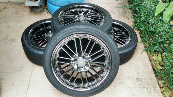 ล้อเก๋ง 4รู100 ขอบ17 พร้อมยางแม็กซิส ปี16,17 4ล้อ